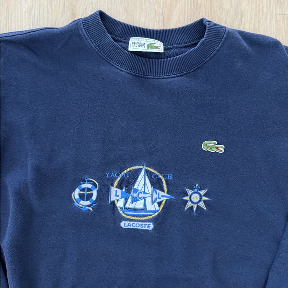 Vintage Lacoste Yacht Club Crewneck Size Small/Medium - Picture 2 of 3